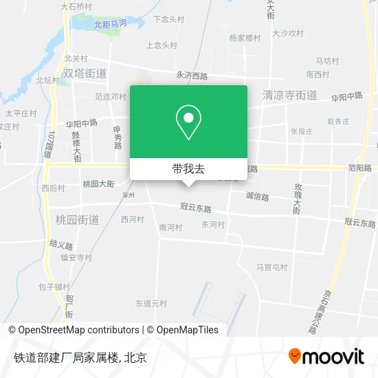 铁道部建厂局家属楼地图