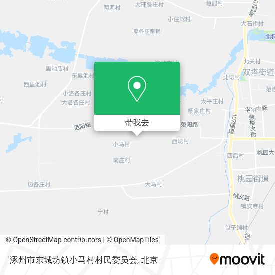 涿州市东城坊镇小马村村民委员会地图