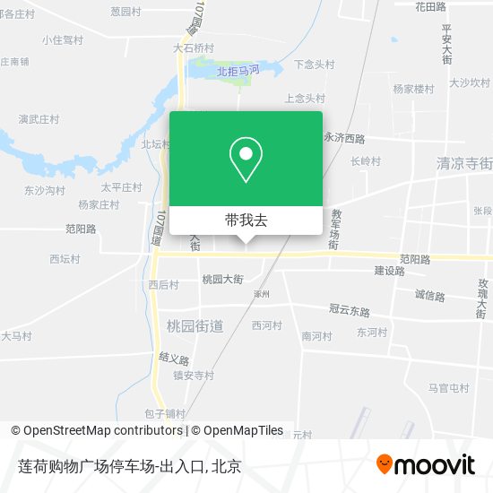 莲荷购物广场停车场-出入口地图