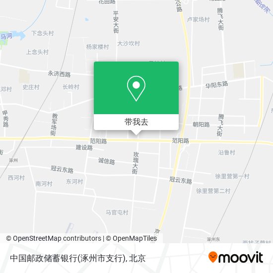 中国邮政储蓄银行(涿州市支行)地图