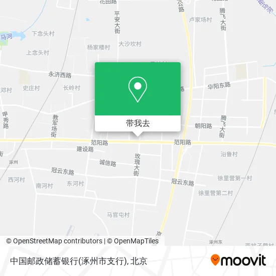 中国邮政储蓄银行(涿州市支行)地图