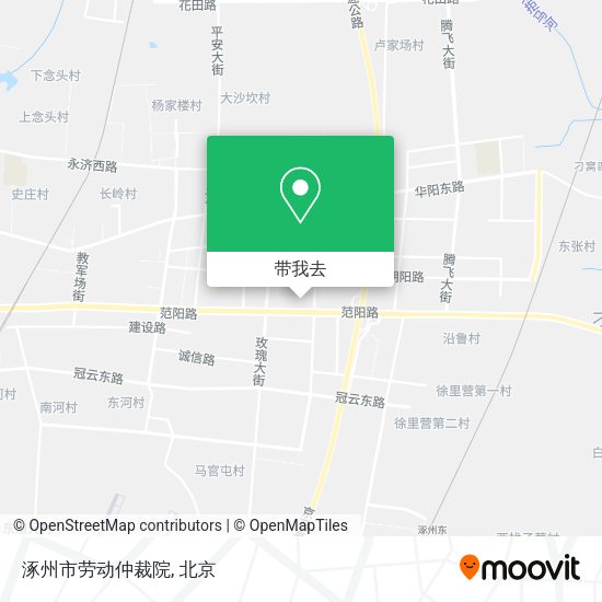 涿州市劳动仲裁院地图