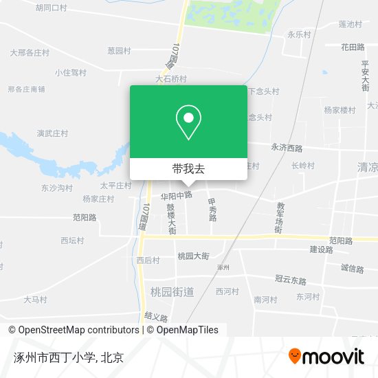 涿州市西丁小学地图