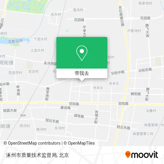 涿州市质量技术监督局地图