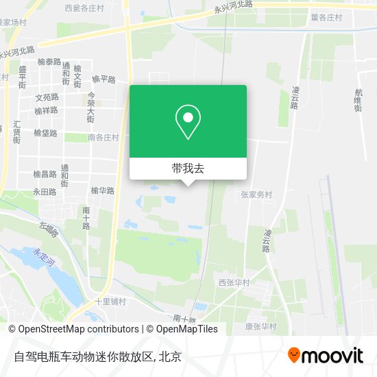 自驾电瓶车动物迷你散放区地图