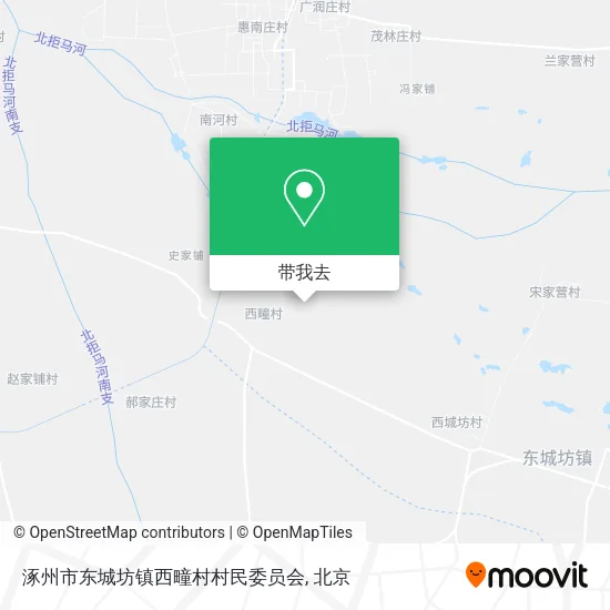 涿州市东城坊镇西疃村村民委员会地图