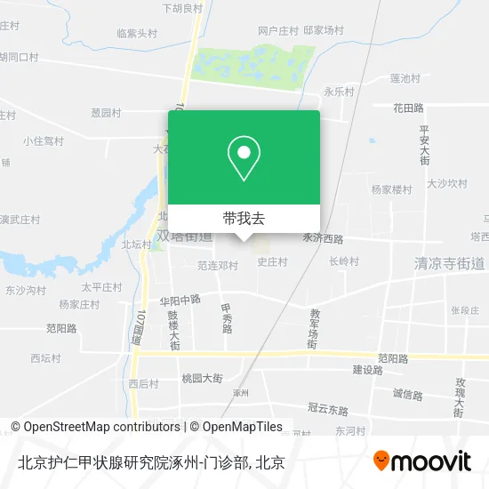 北京护仁甲状腺研究院涿州-门诊部地图