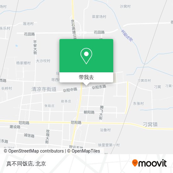 真不同饭店地图