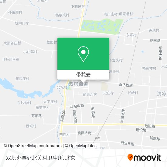 双塔办事处北关村卫生所地图
