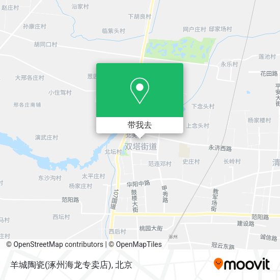 羊城陶瓷(涿州海龙专卖店)地图