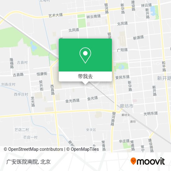 广安医院南院地图