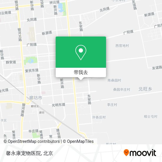 馨永康宠物医院地图
