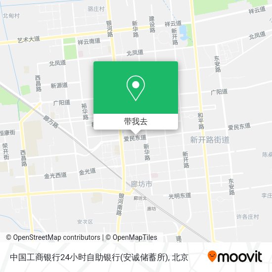 中国工商银行24小时自助银行(安诚储蓄所)地图