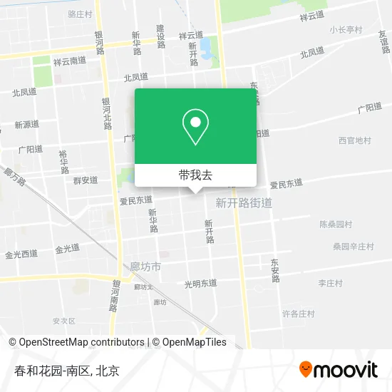 春和花园-南区地图
