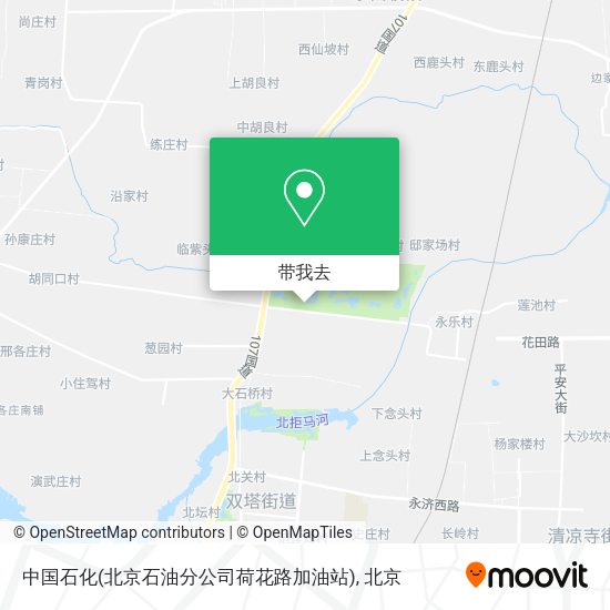 中国石化(北京石油分公司荷花路加油站)地图