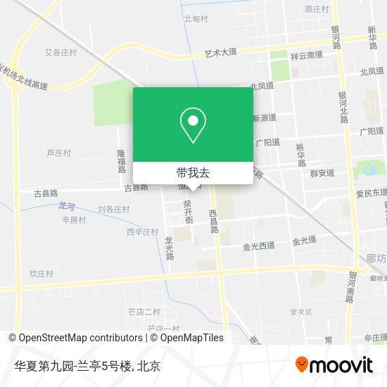 华夏第九园-兰亭5号楼地图