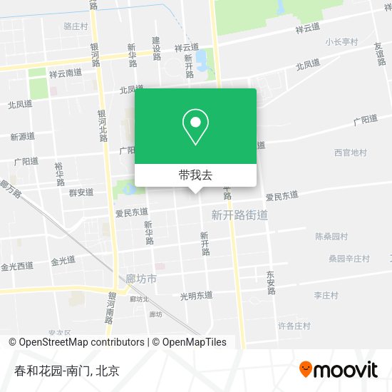 春和花园-南门地图