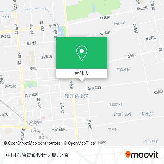 中国石油管道设计大厦地图