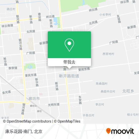 康乐花园-南门地图