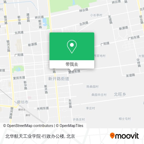 北华航天工业学院-行政办公楼地图