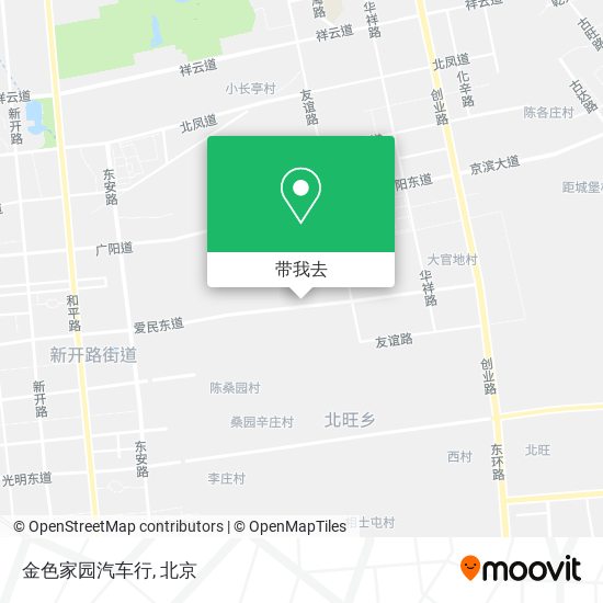 金色家园汽车行地图