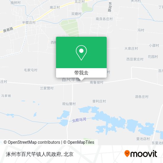 涿州市百尺竿镇人民政府地图