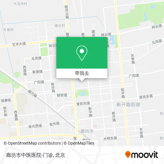 廊坊市中医医院-门诊地图