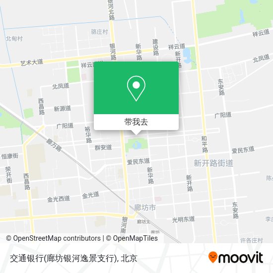 交通银行(廊坊银河逸景支行)地图