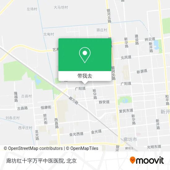 廊坊红十字万平中医医院地图