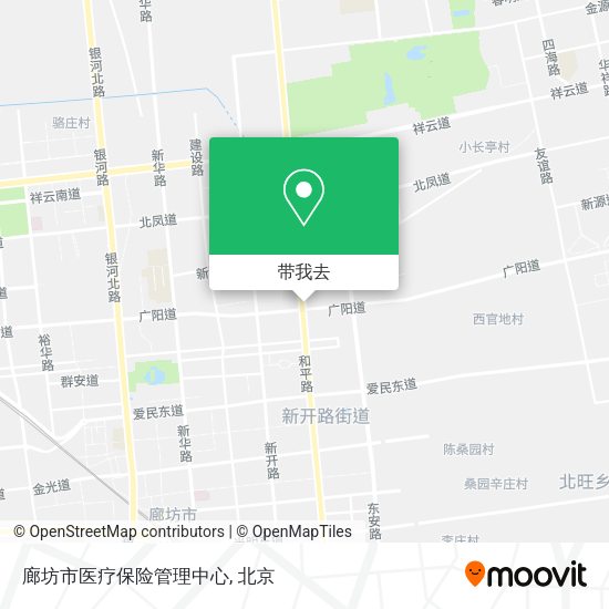 廊坊市医疗保险管理中心地图