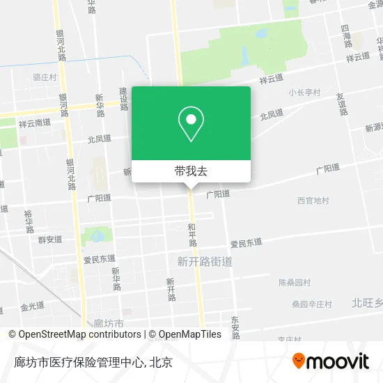 廊坊市医疗保险管理中心地图