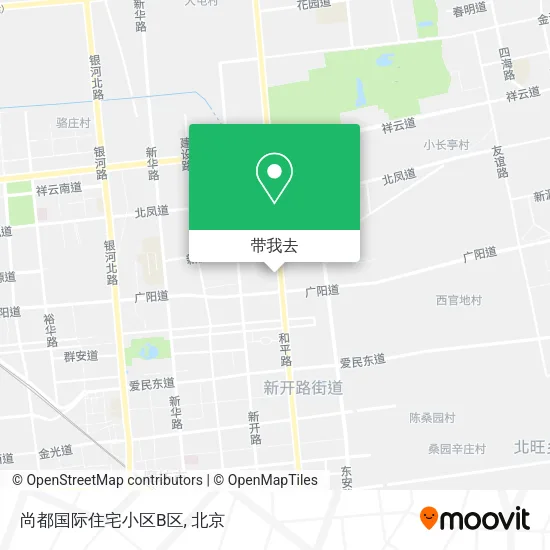 尚都国际住宅小区B区地图