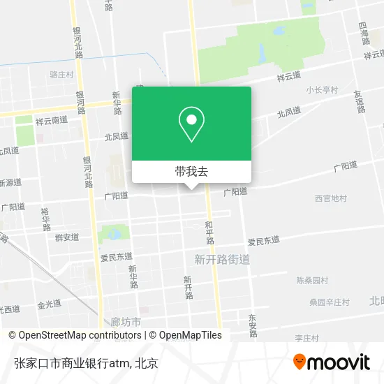 张家口市商业银行atm地图