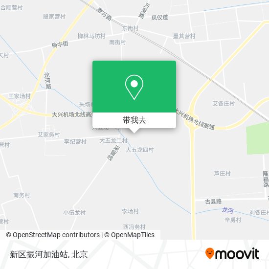新区振河加油站地图