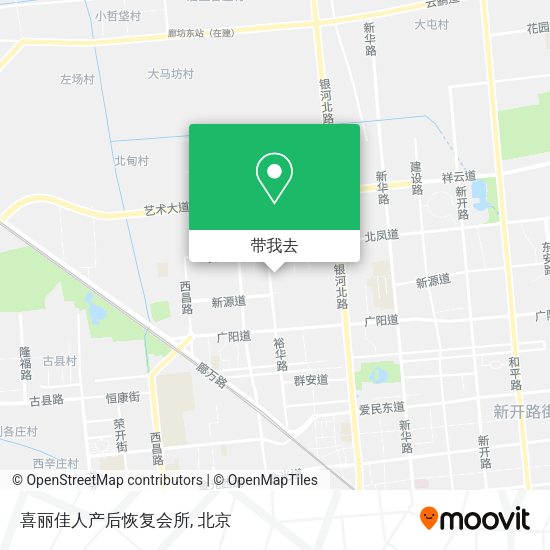 喜丽佳人产后恢复会所地图