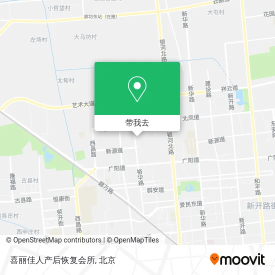 喜丽佳人产后恢复会所地图
