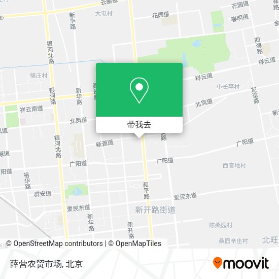 薛营农贸市场地图