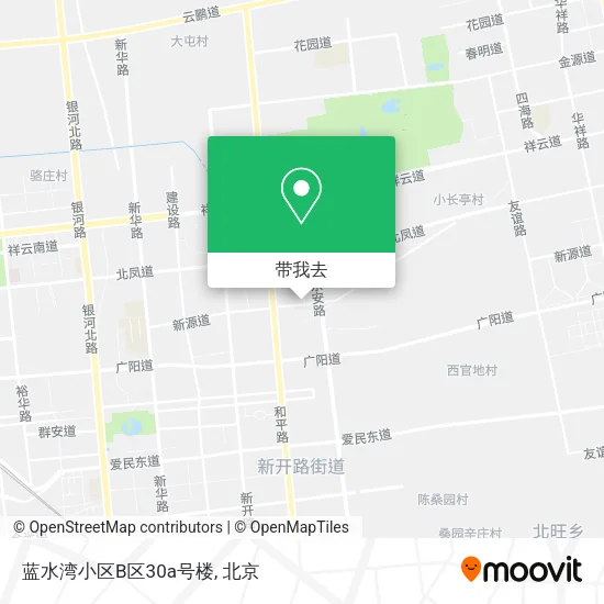 蓝水湾小区B区30a号楼地图