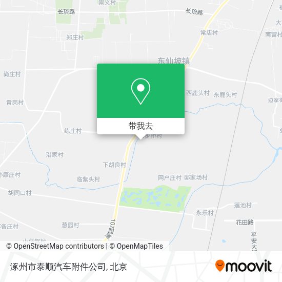 涿州市泰顺汽车附件公司地图
