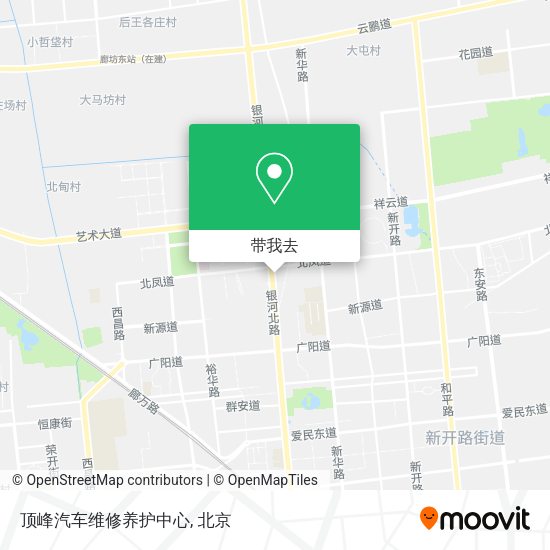 顶峰汽车维修养护中心地图