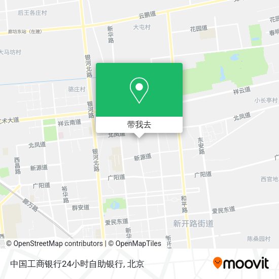 中国工商银行24小时自助银行地图