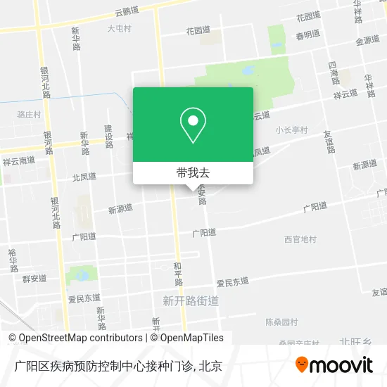 广阳区疾病预防控制中心接种门诊地图