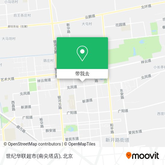 世纪华联超市(南尖塔店)地图