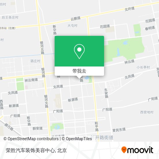 荣胜汽车装饰美容中心地图