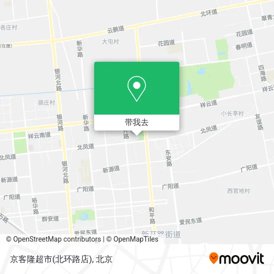 京客隆超市(北环路店)地图