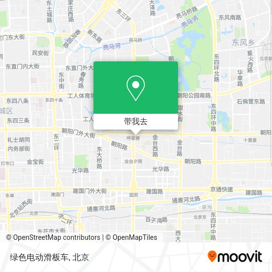 绿色电动滑板车地图