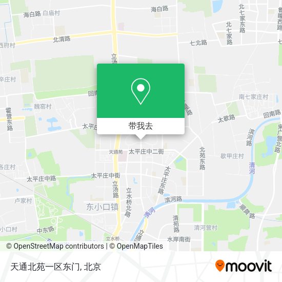 天通北苑一区东门地图