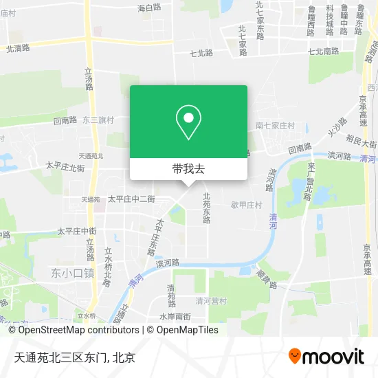 天通苑北三区东门地图