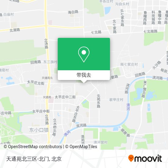 天通苑北三区-北门地图