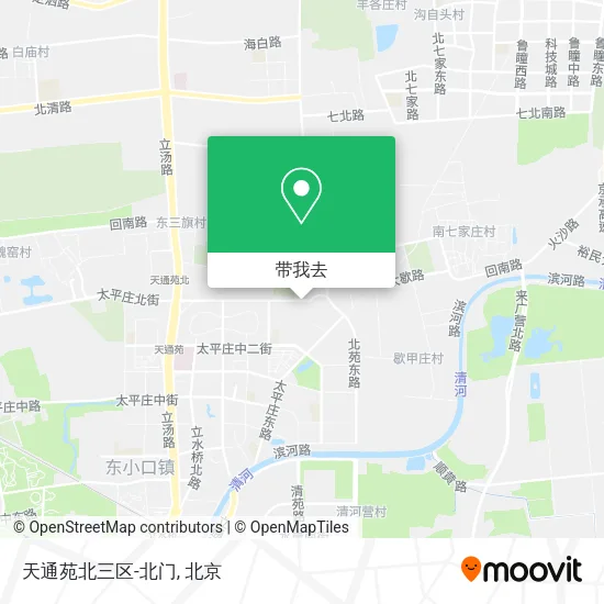 天通苑北三区-北门地图